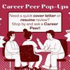 Graphic showcasing Career Peer pop-ups.